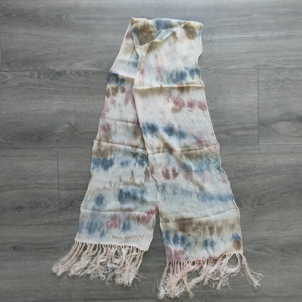 Renata 100% Silk Tie Dye Oblong Scarf 8